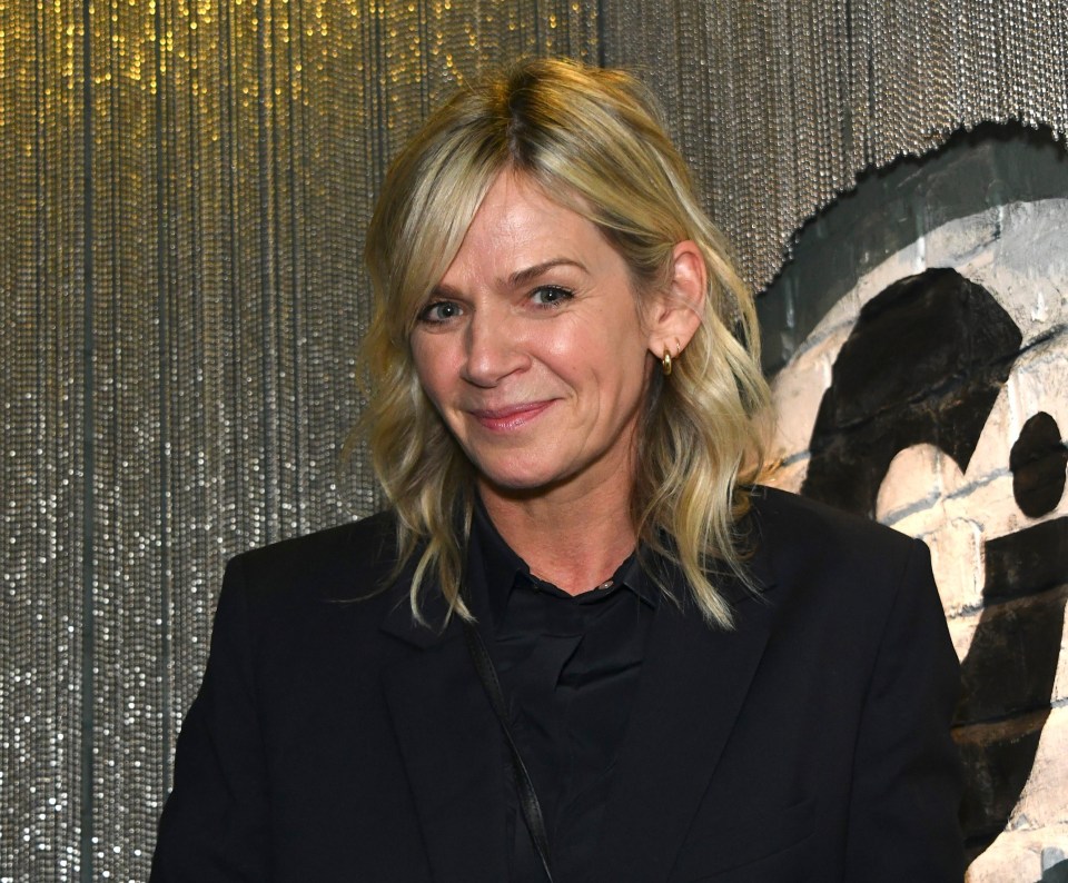 Zoe Ball poses following a performance of “Cabaret At The Kit Kat Club” on December 9, 2021 in London, England.