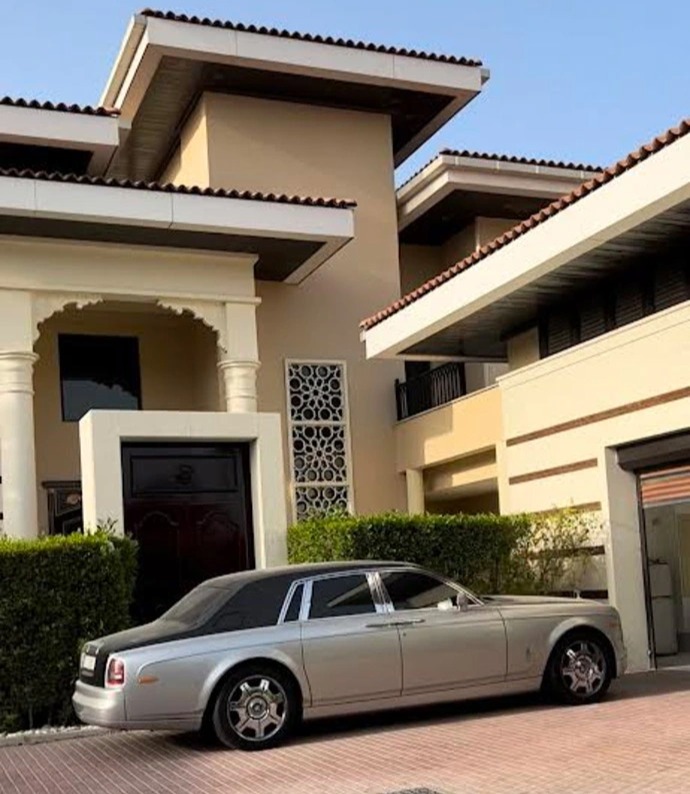 Picture shows what is believed to be Kadryov's villa in Dubai