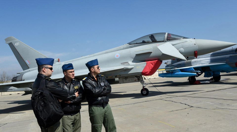 NATO troops at an air base near Constanta, Romania