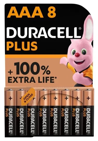 Save £5 on two eight-packs of Duracell AAA or AA batteries with a Tesco Clubcard