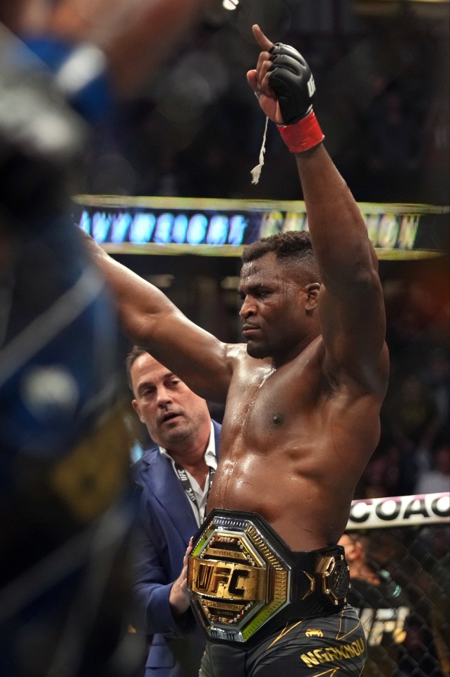 UFC heavyweight king Ngannou is under contract with the promotion until December