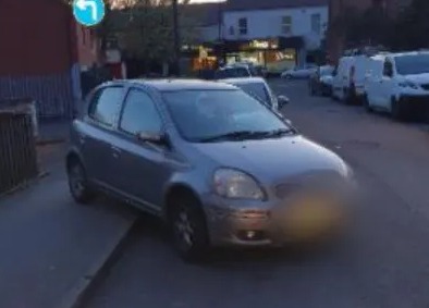 A driver has been shamed for their poor parking