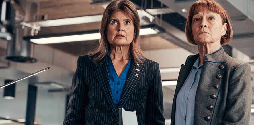 Sophie Aldred (left) and Janet Fielding (right) will return as Ace and Teagan