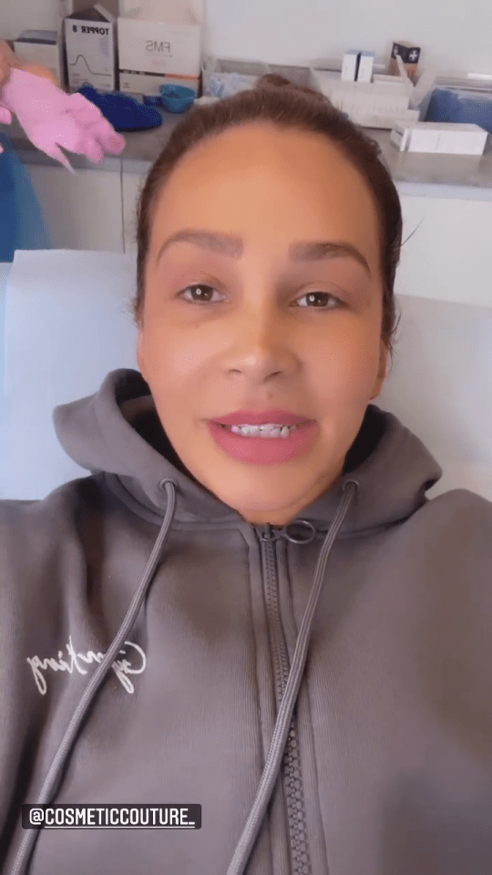 Safiyya shared a video as she underwent a series of treatments today