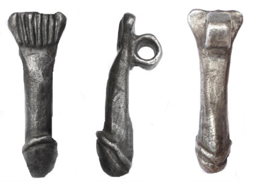 A Roman pendant in the shape of a penis has been hailed a 'significant national find'