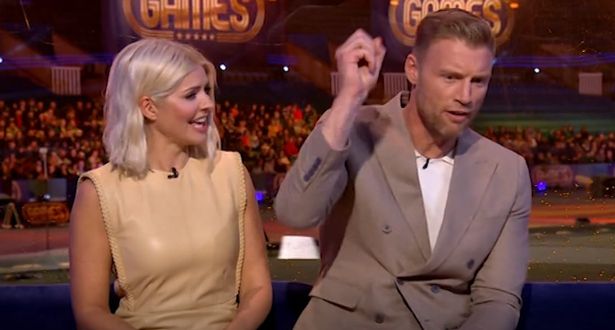 Holly Willoughby told off Freddie Flintoff for his rude-sounding jibe on The Games