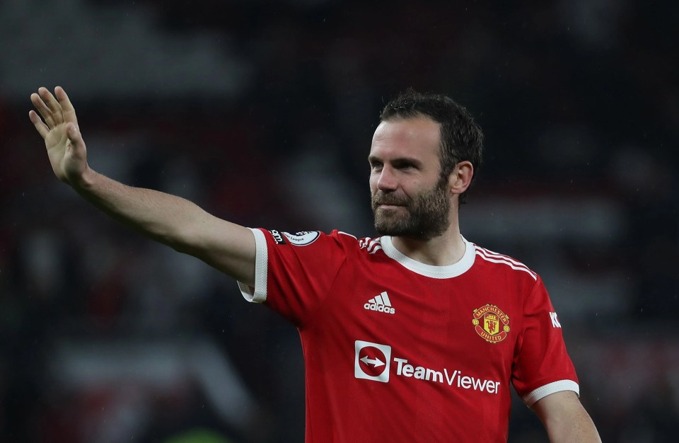 Juan Mata will be a free agent next month