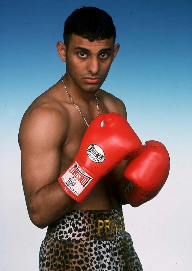 Hamed was renowned for his amazing ring walks, flashy fighting style - and leopard-print shorts