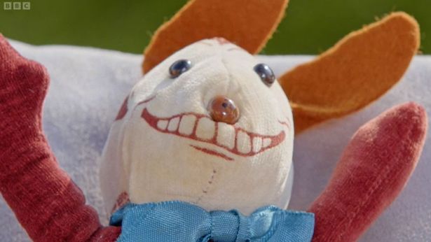 The stuffed bunny terrified viewers at home