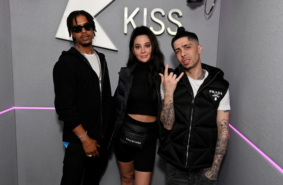 From left to right: Fazer, Tulisa and Dappy have reunited for the first time since 2011