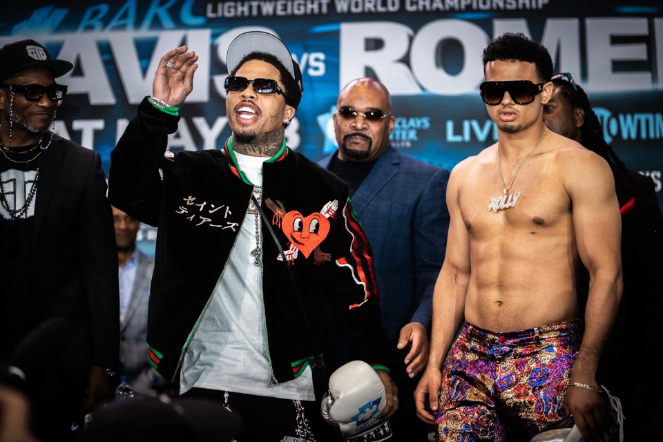 Gervonta Davis and Rolando Romero ahead of their fight