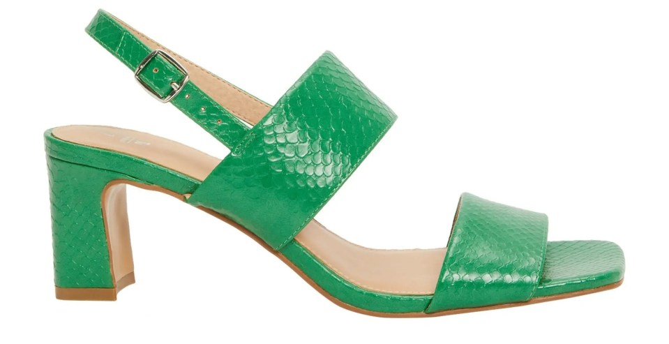 Green heels, £20