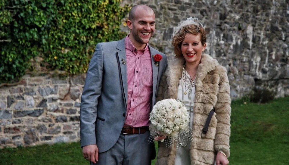 Lucy Clarke and husband Andrew saved thousands by holding their wedding in November