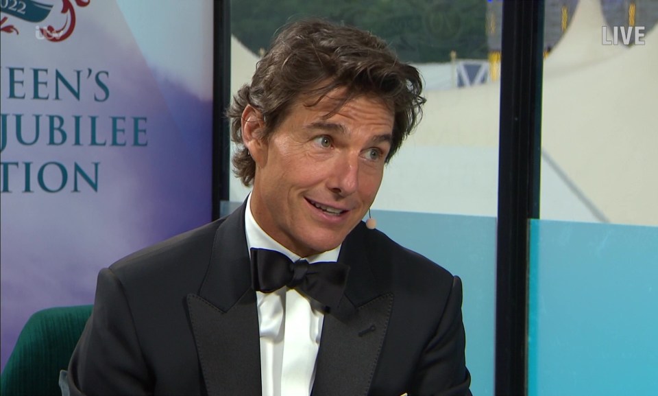 Tom Cruise was slammed for 'plugging' his new Top Gun film at the Queen's Platinum Jubilee