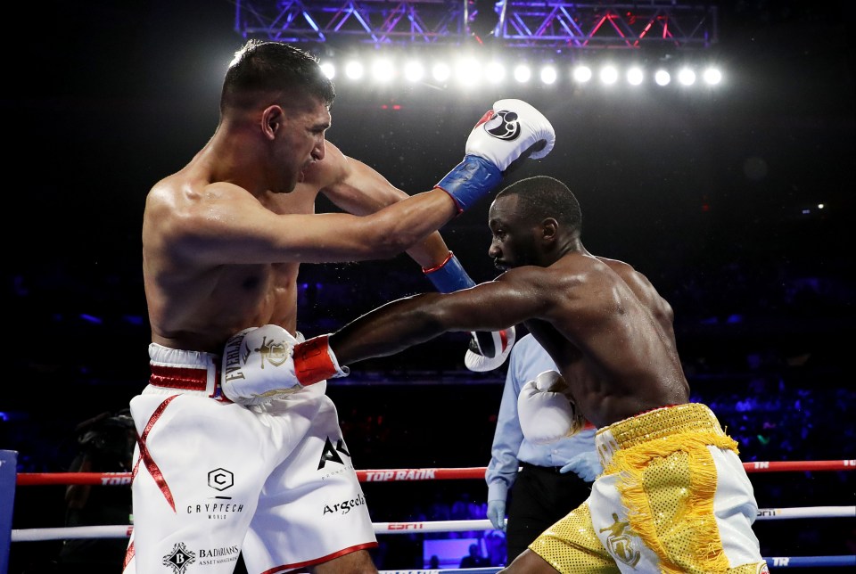 Amir Khan lost to Terence Crawford in 2019