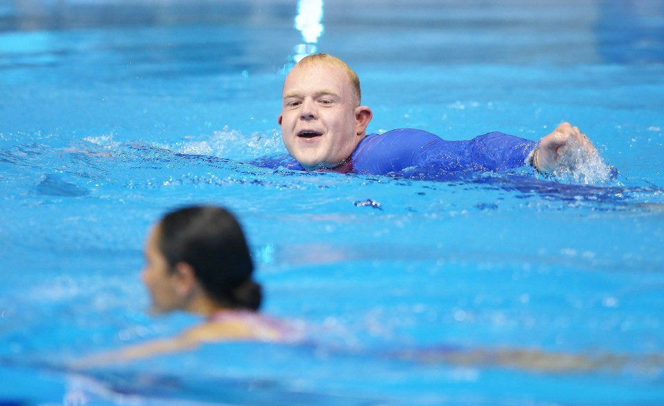 He has learnt to swim for The Games