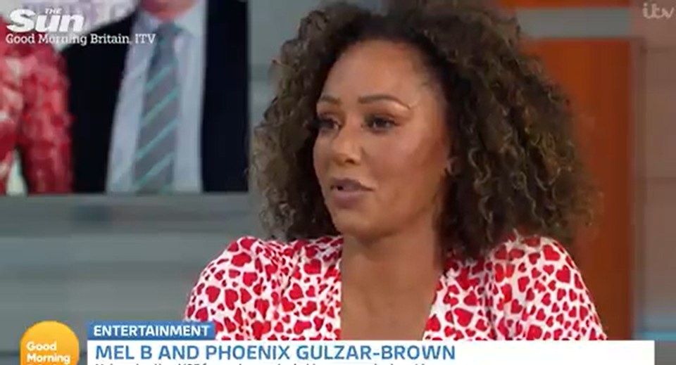 Mel appeared on GMB with her daughter Phoenix