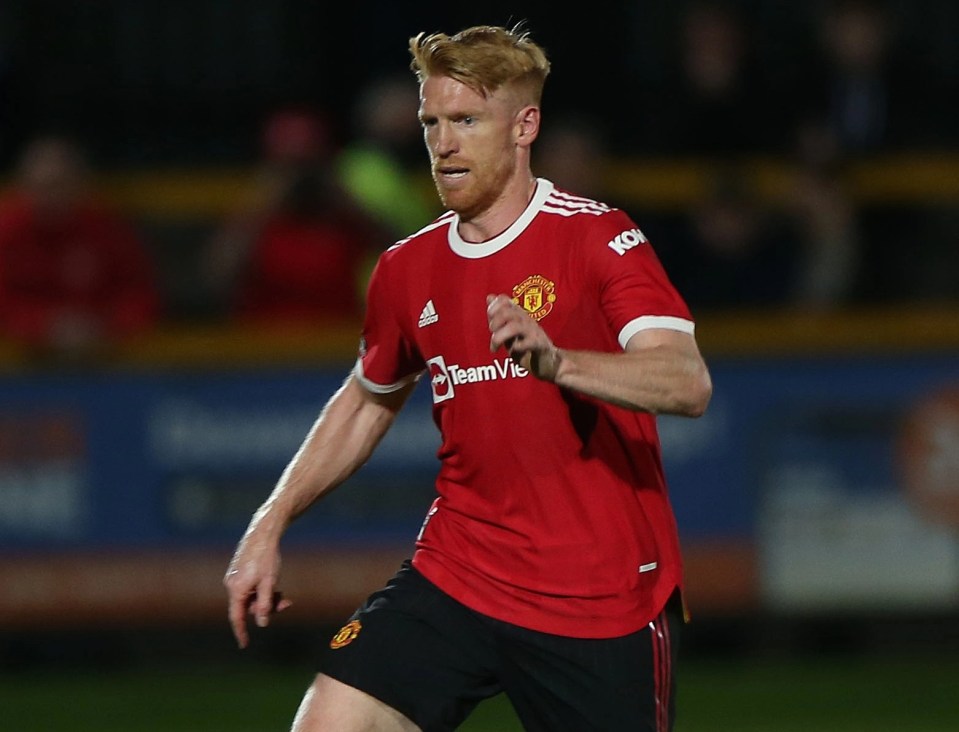 Paul McShane in action for Man Utd Under-23s last year