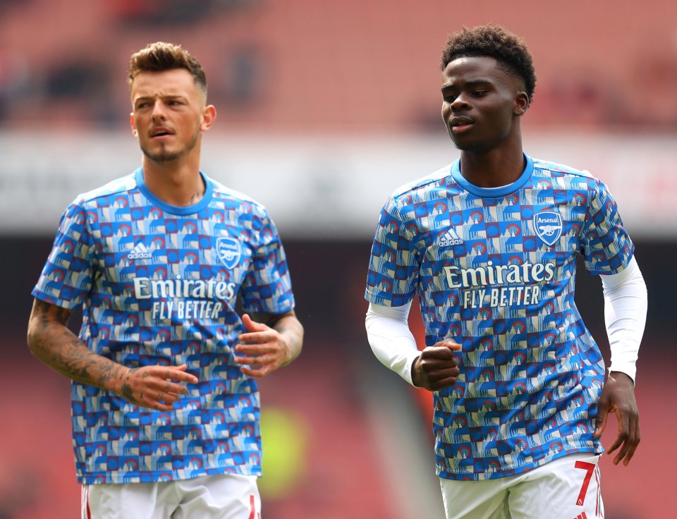 Ben White and Bukayo Saka are doubts to start in the North London derby at Tottenham