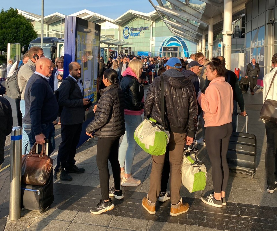 The airports have struggled with huge waiting times for weeks