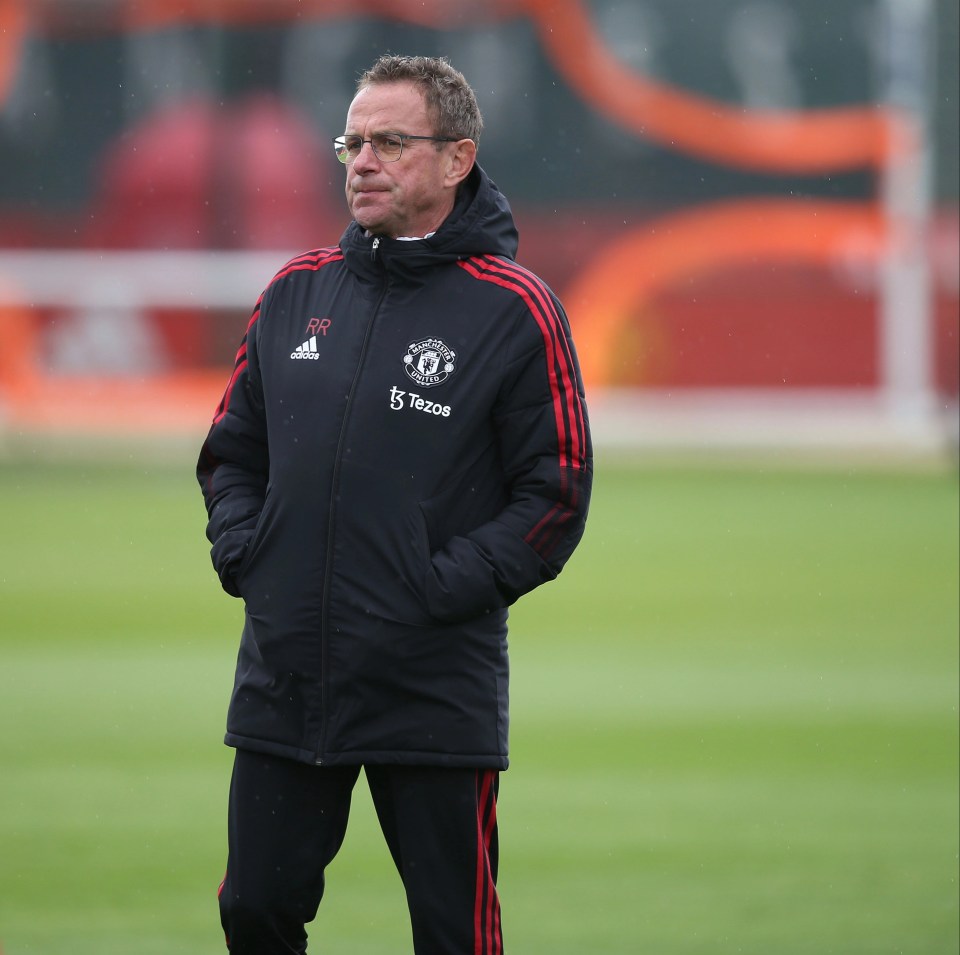 Ralf Rangnick oversaw a training ground bust-up between two players