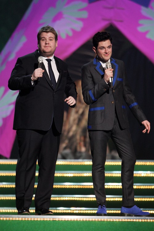 At his heaviest James, pictured with his Gavin & Stacey co-star Mathew Horne, weighed 21 stone