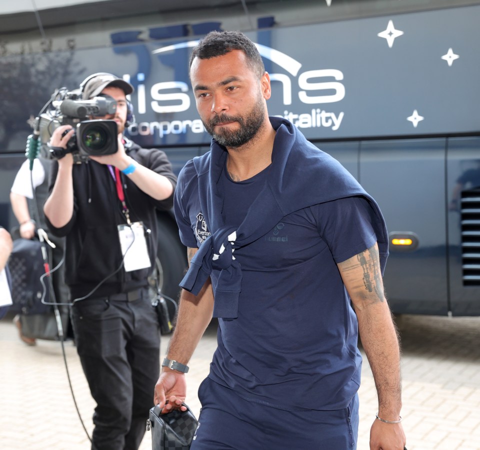 Ashley Cole now works as the Everton first team coach