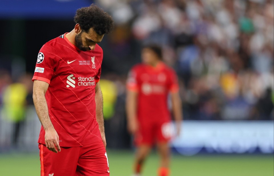 A down struck Salah during the a frustrating final for him and Liverpool