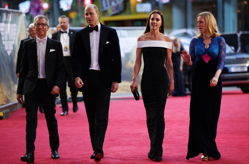 Kate, 40, wowed in an off-the-shoulder Roland Mouret gown