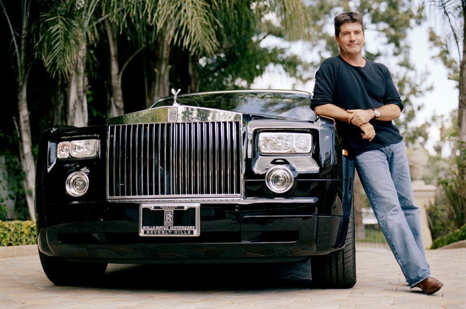 Cowell next to his Rolls Royce