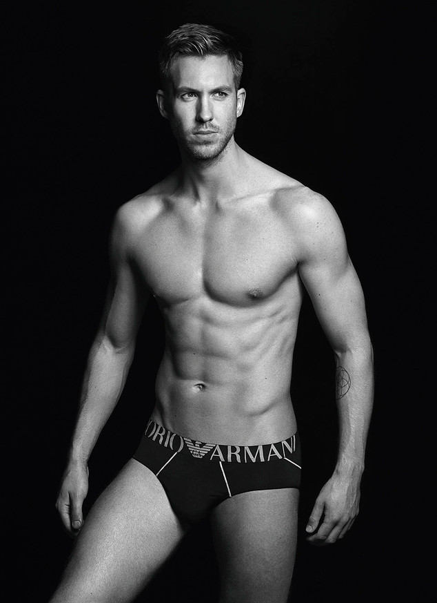 Calvin has modelled for Armani since beefing up in the gym