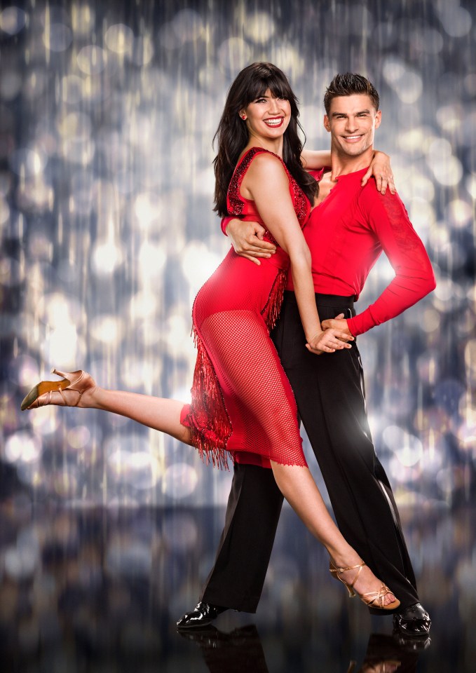 Daisy with her Strictly dance partner Aljaz Skorjanec