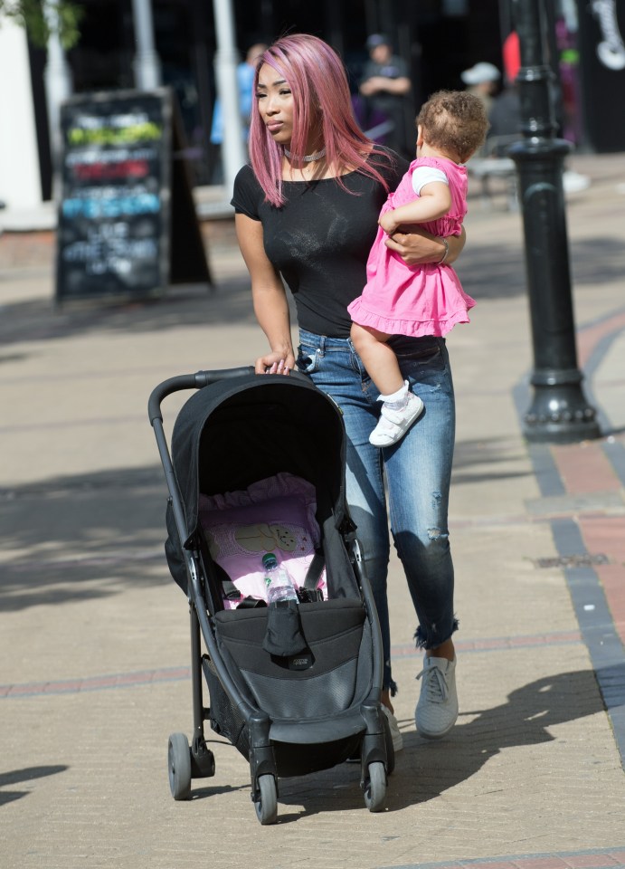 Dappy's girlfriend, Imani Campbell, is seen at Luton Crown Court