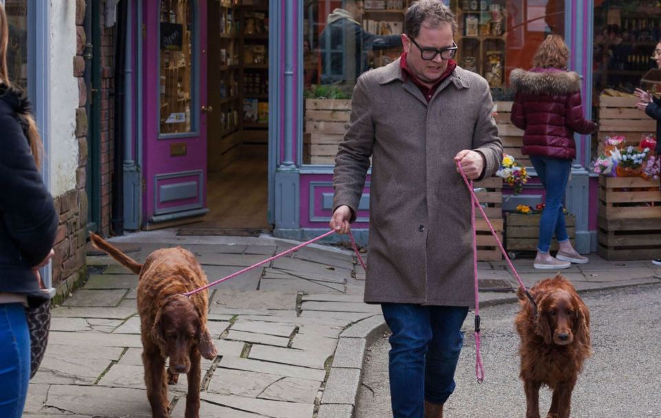 The dogs both appeared in Hollyoaks with Alan when he made his cameo