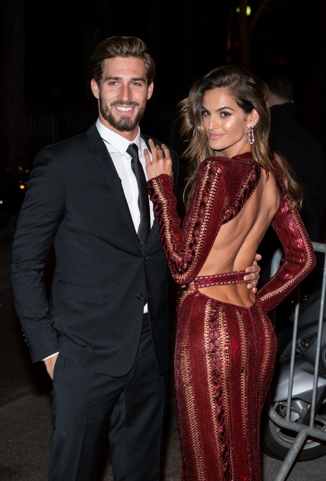 Kevin Trapp and Izabel Goulart celebrating Neymar's birthday together in Paris