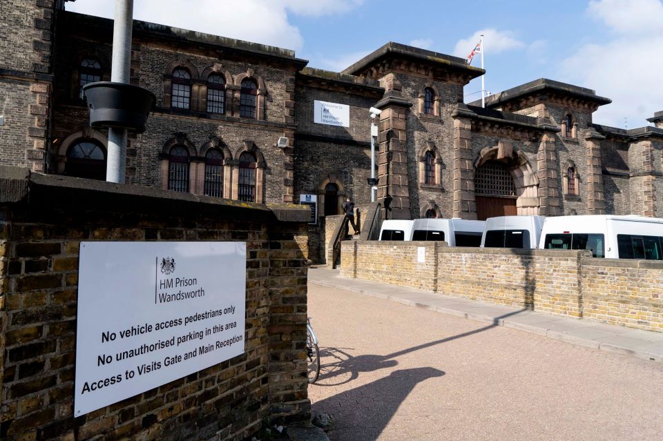 About 1,300 inmates are locked up at Wandsworth Prison