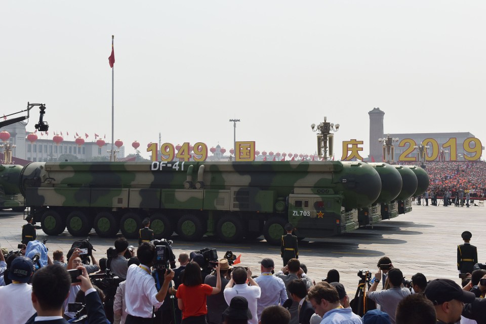 China has reportedly test fired a DF-41 nuclear missile from a train