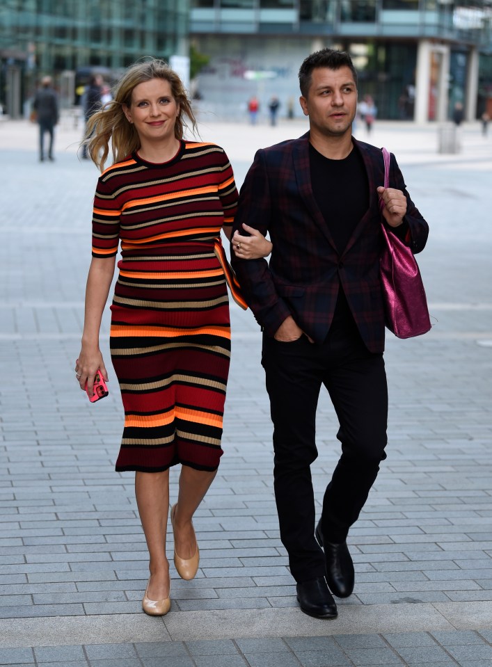 Rachel Riley and her husband Pasha Kovalev