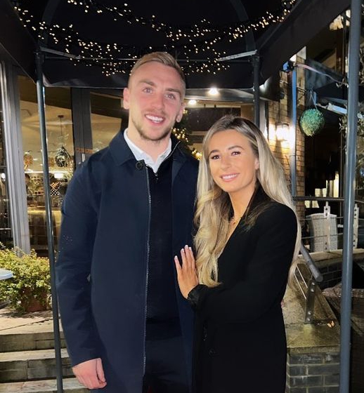 The West Ham star was with girlfriend Dani Dyer when he got the England call