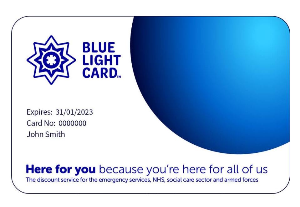 With the Blue Light Card, people in certain jobs can get discounts at a number of retailers