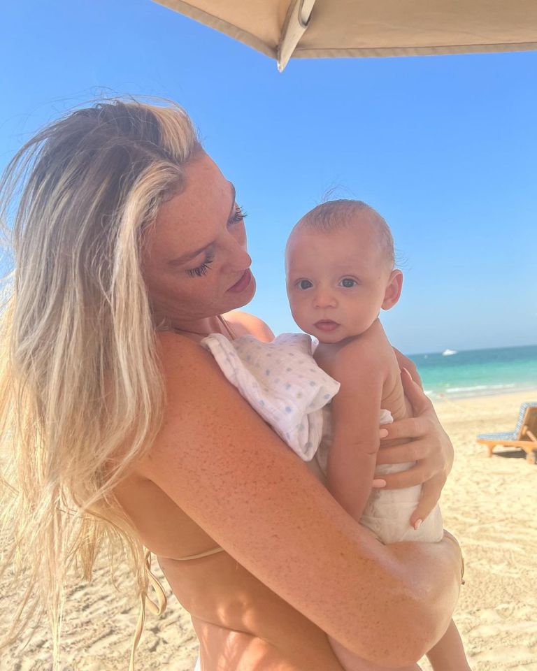 Perrie with her son Axel