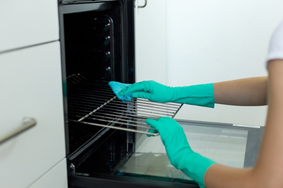 You should not forget to clean your oven racks as well