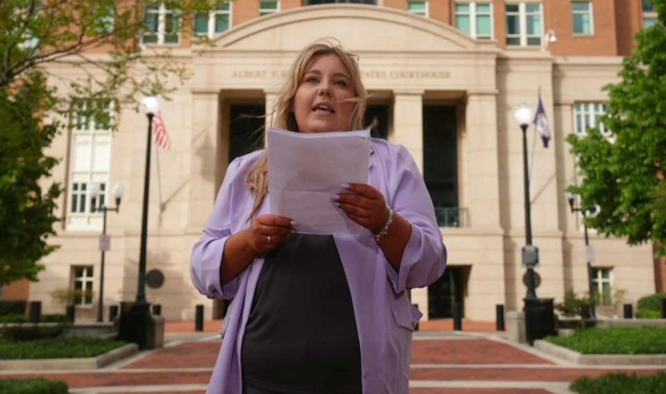 Bethany outside court after sentencing on Friday