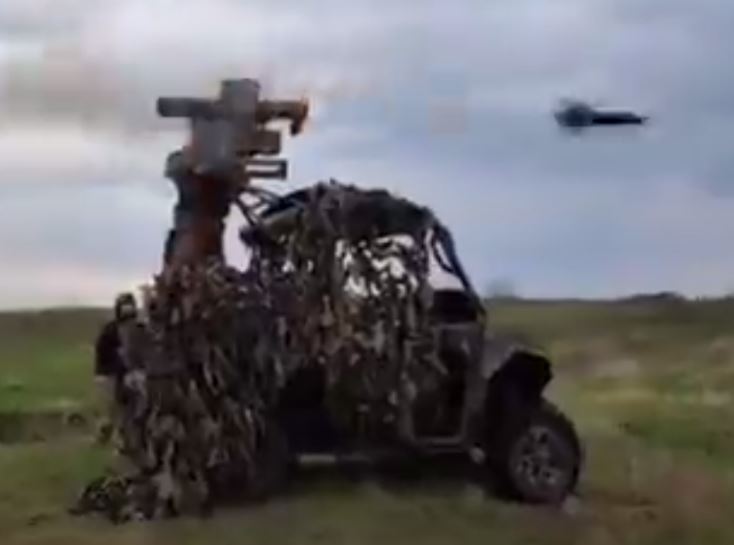 The all-terrain vehicles are mounted with missile systems