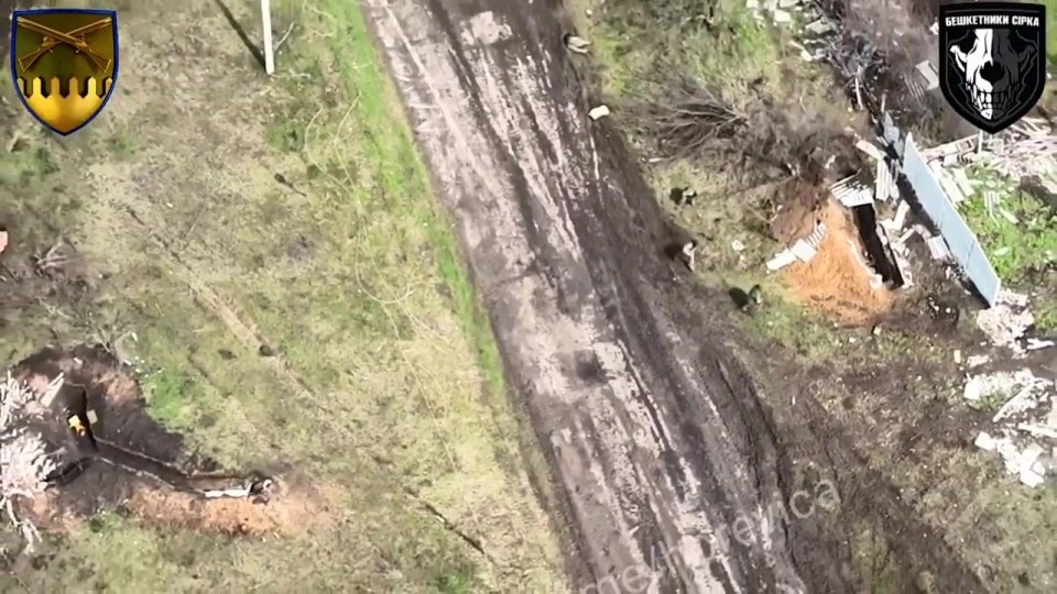 The attack sent Russian soldiers running to safety