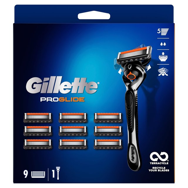 Save £5 on a Gillette ProGlide razor with nine blades