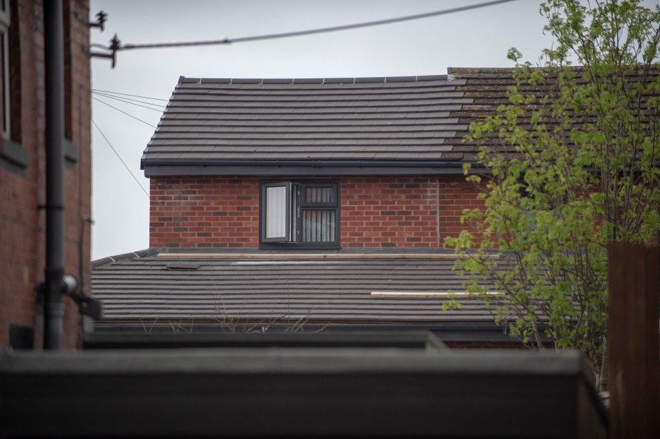 The rear of the house in Burslem, Stoke-on-Trent, where a local planning row has erupted