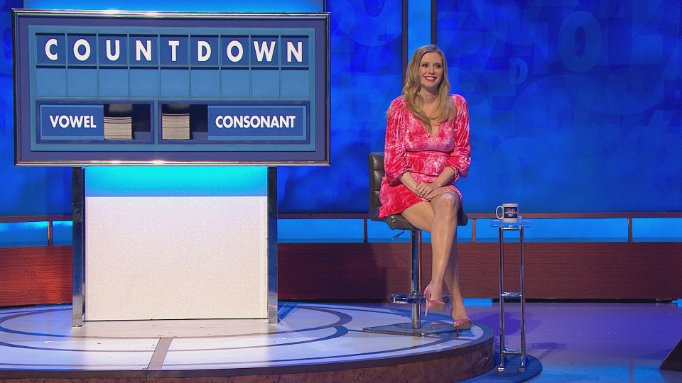 Rachel first made her debut on Countdown as co-presenter when she was just 22