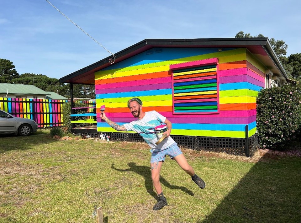 Mykey O'Halloran faced homophobic abuse over the rainbow paintwork on his house