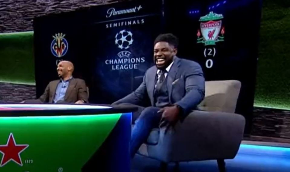 Thierry Henry and Micah Richards were left in stitches